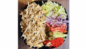 Chicken Shawarma <span style="color: #F6402F;">Plate and 2 Naan</span>