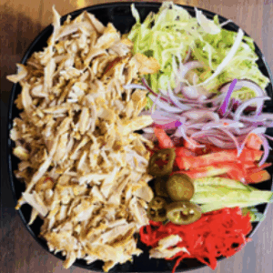 Chicken Shawarma <span style="color: #F6402F;">Plate and 2 Naan</span>