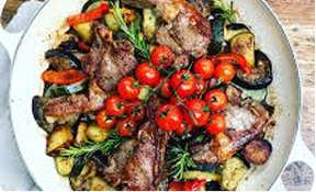 Vegetable <span style="color: #F6402F;">with Lamb</span>